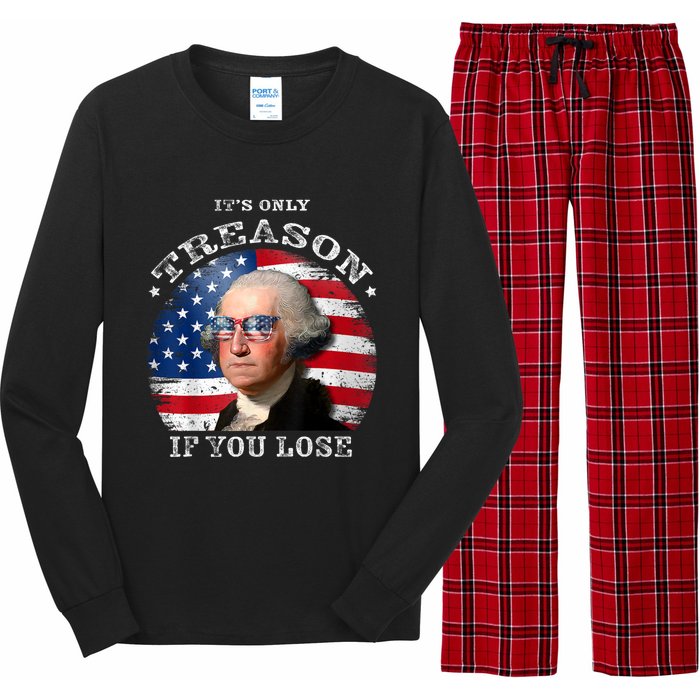 ItS Only Treason If You Lose American Flag Long Sleeve Pajama Set