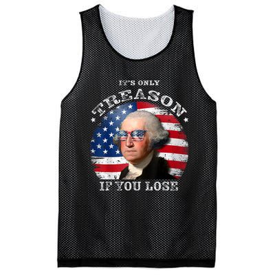 ItS Only Treason If You Lose American Flag Mesh Reversible Basketball Jersey Tank