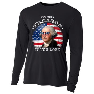 ItS Only Treason If You Lose American Flag Cooling Performance Long Sleeve Crew