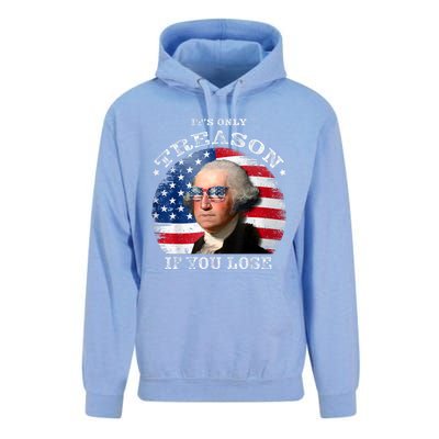 ItS Only Treason If You Lose American Flag Unisex Surf Hoodie