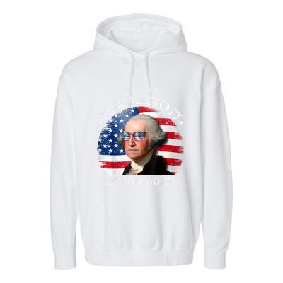 ItS Only Treason If You Lose American Flag Garment-Dyed Fleece Hoodie