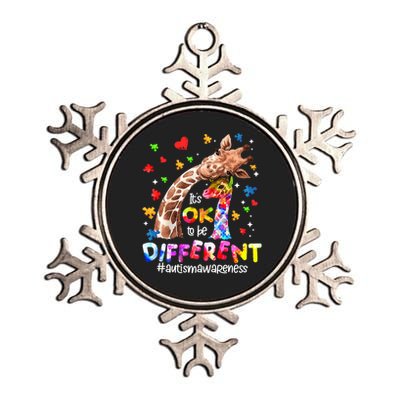 Its Ok To Be Different Autism Mom Mama MotherS Day 2024 Metallic Star Ornament