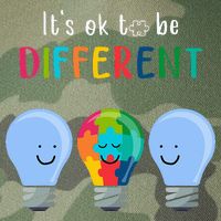 It's Ok To Be Different Autism Awareness Month Lightbulb Legacy Tie Dye Trucker Hat
