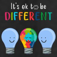 It's Ok To Be Different Autism Awareness Month Lightbulb Cool Comfort Performance Bucket Hat