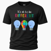 It's Ok To Be Different Autism Awareness Month Lightbulb Performance Shirt