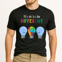 It's Ok To Be Different Autism Awareness Month Lightbulb Performance Shirt