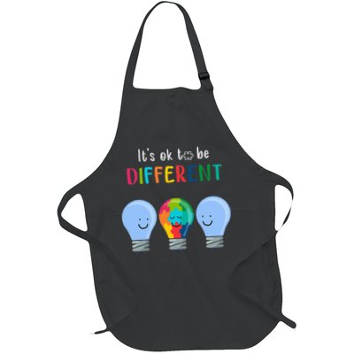 It's Ok To Be Different Autism Awareness Month Lightbulb Apron