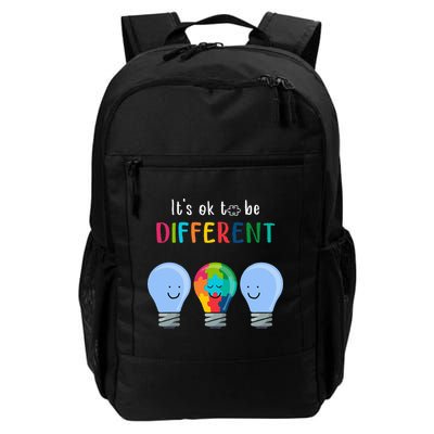 It's Ok To Be Different Autism Awareness Month Lightbulb Backpack