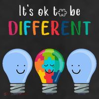 It's Ok To Be Different Autism Awareness Month Lightbulb Adult Drive Performance Visor