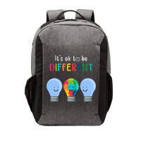 It's Ok To Be Different Autism Awareness Month Lightbulb Vector Backpack