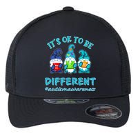 It's Ok To Be Different Autism Awareness Gnomes Flexfit Unipanel Trucker Cap