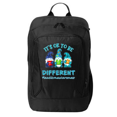 It's Ok To Be Different Autism Awareness Gnomes City Backpack