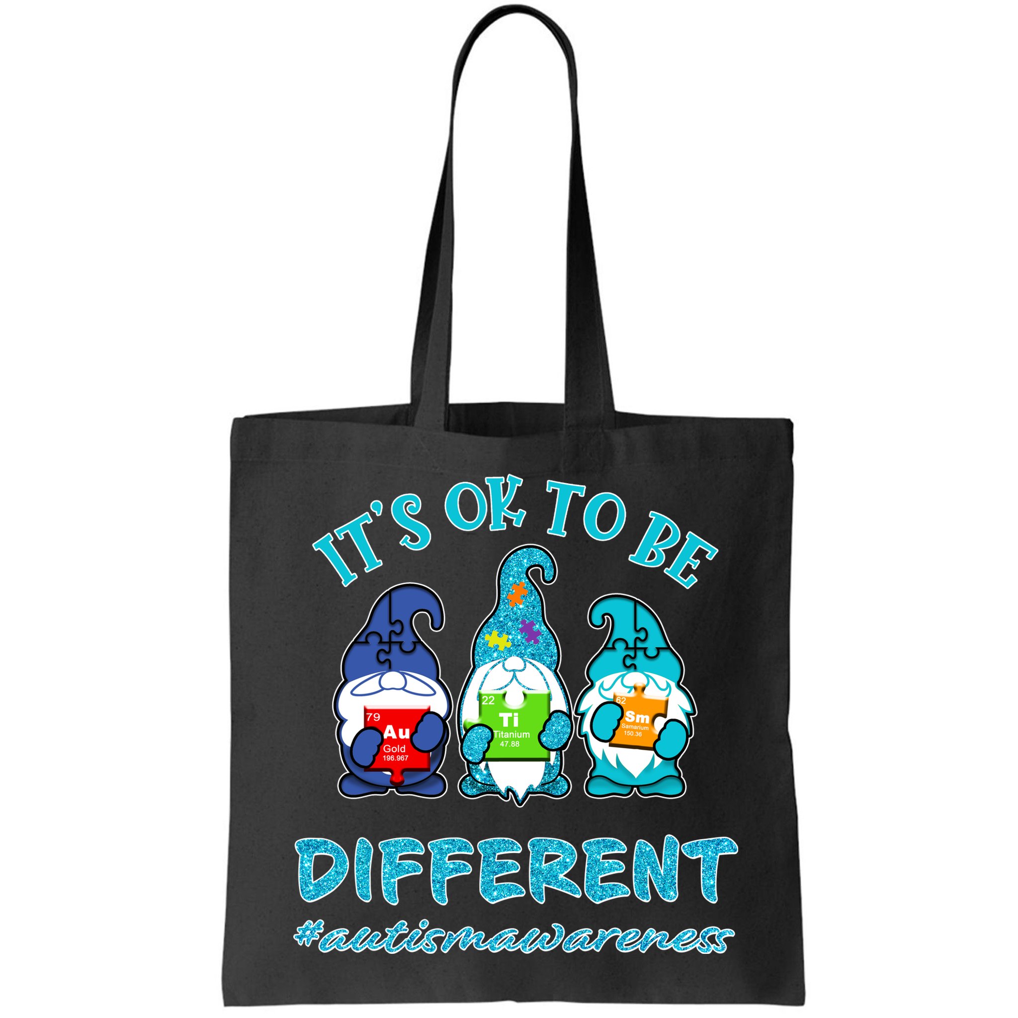 It's Ok To Be Different Autism Awareness Gnomes Bag