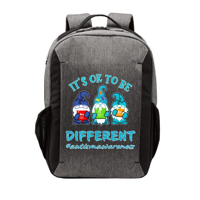 It's Ok To Be Different Autism Awareness Gnomes Vector Backpack