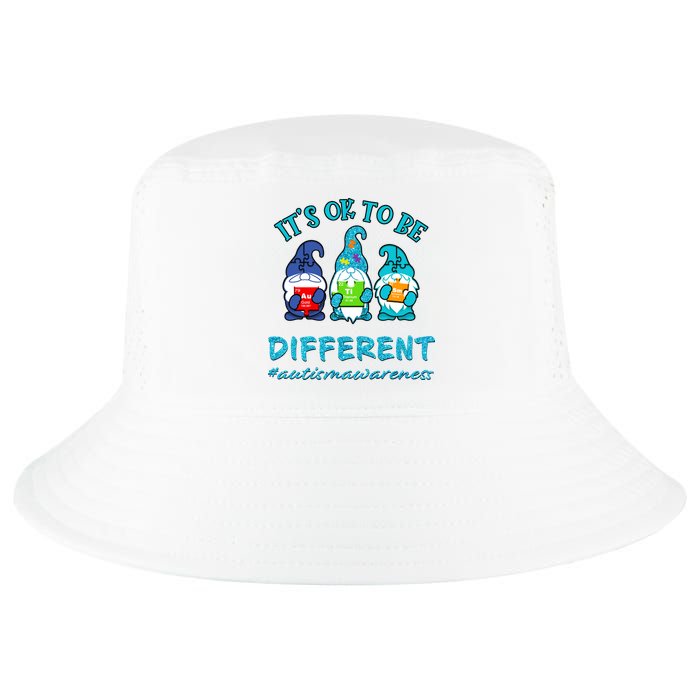 It's Ok To Be Different Autism Awareness Gnomes Cool Comfort Performance Bucket Hat