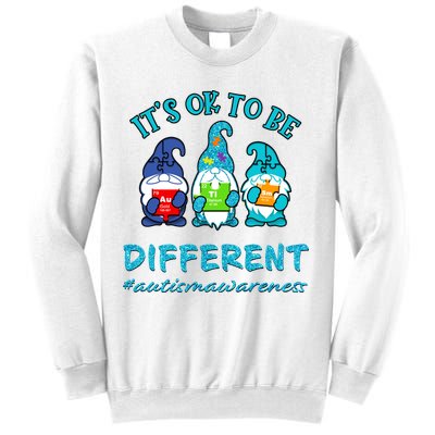 It's Ok To Be Different Autism Awareness Gnomes Sweatshirt