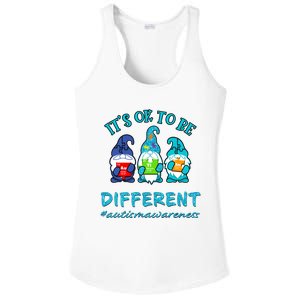 It's Ok To Be Different Autism Awareness Gnomes Ladies PosiCharge Competitor Racerback Tank