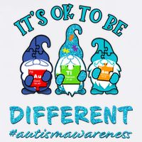 It's Ok To Be Different Autism Awareness Gnomes Trucker Hat