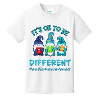 It's Ok To Be Different Autism Awareness Gnomes Kids T-Shirt