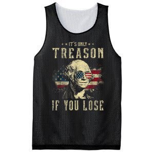 ItS Only Treason If You Lose George Washington 4th Of July Mesh Reversible Basketball Jersey Tank