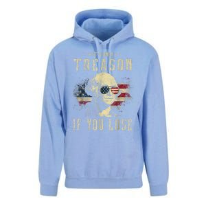 ItS Only Treason If You Lose George Washington 4th Of July Unisex Surf Hoodie