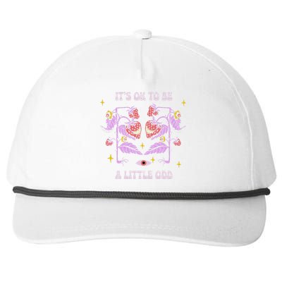 ItS Ok To Be A Little Odd Strawberries Halloween Snapback Five-Panel Rope Hat