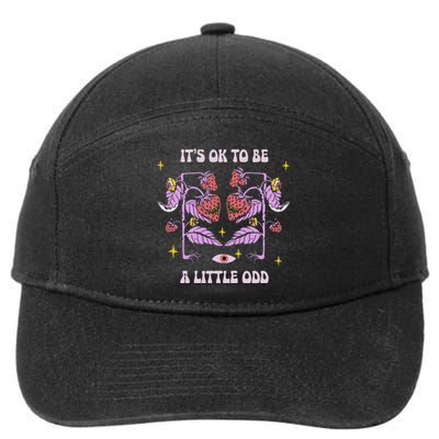 ItS Ok To Be A Little Odd Strawberries Halloween 7-Panel Snapback Hat