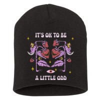 ItS Ok To Be A Little Odd Strawberries Halloween Short Acrylic Beanie