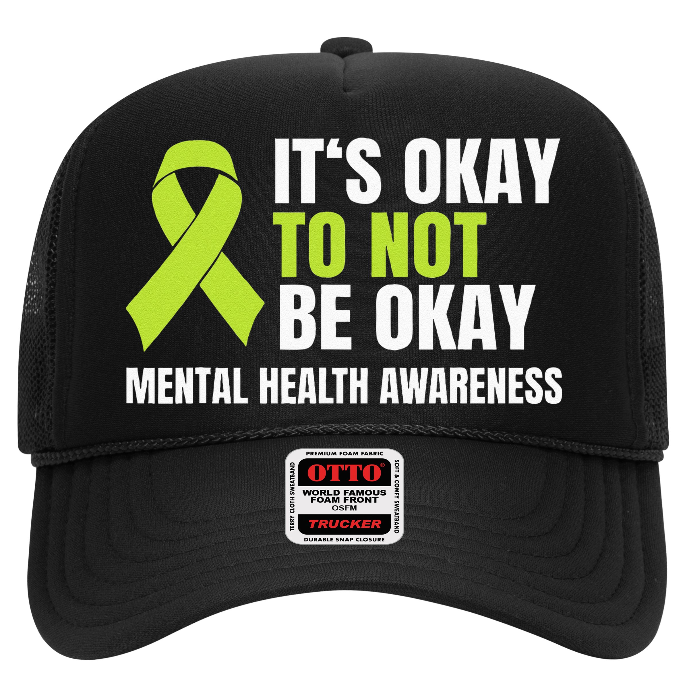 Its Okay To Not Be Okay Mental Health Ribbon Hat