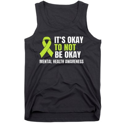 Its Okay To Not Be Okay Mental Health Ribbon Tank Top