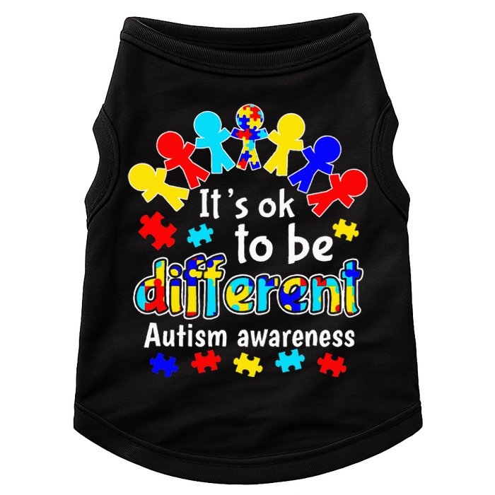 It's ok to be Different Autism Awareness Doggie Tank