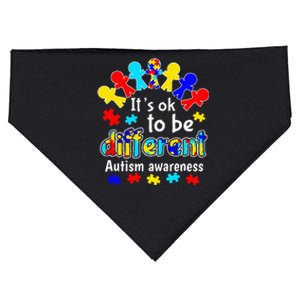 It's ok to be Different Autism Awareness USA-Made Doggie Bandana