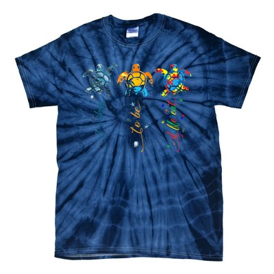 Its Ok To Be Different Sea Turtle Planet Gift Autism Awareness Tie-Dye T-Shirt