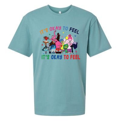 ItS Okay To Feel All The Feels Funny Sueded Cloud Jersey T-Shirt