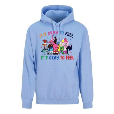 ItS Okay To Feel All The Feels Funny Unisex Surf Hoodie