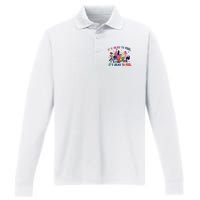 ItS Okay To Feel All The Feels Funny Performance Long Sleeve Polo