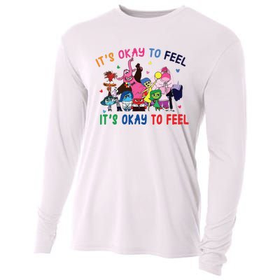 ItS Okay To Feel All The Feels Funny Cooling Performance Long Sleeve Crew