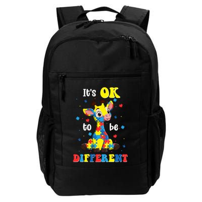ItS Ok To Be Different Giraffe Autism Awareness Autistic Backpack