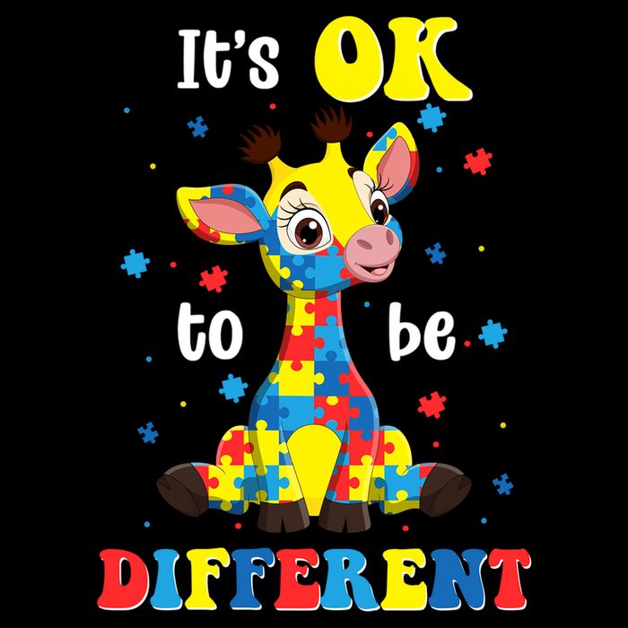 ItS Ok To Be Different Giraffe Autism Awareness Autistic Backpack