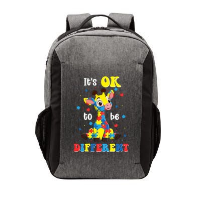 ItS Ok To Be Different Giraffe Autism Awareness Autistic Vector Backpack