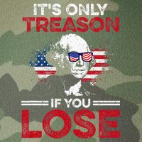 It's Only Treason If You Lose History Legacy Tie Dye Trucker Hat