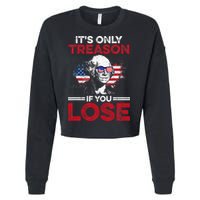 It's Only Treason If You Lose History Cropped Pullover Crew