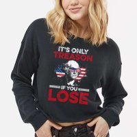 It's Only Treason If You Lose History Cropped Pullover Crew
