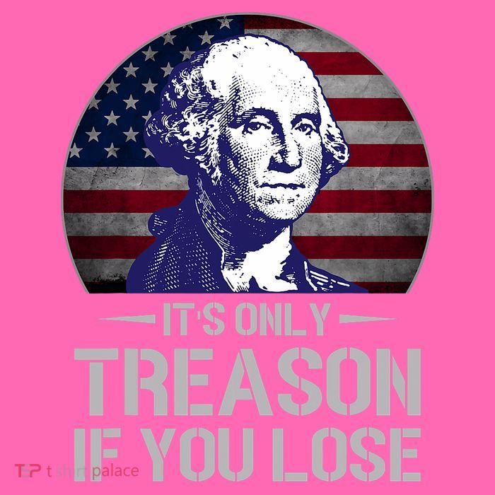 ItS Only Treason If You Lose 4th Of July George Washington Stripe Pom Pom Beanie