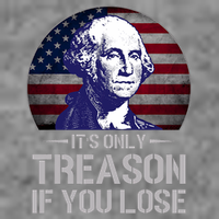 ItS Only Treason If You Lose 4th Of July George Washington Short Acrylic Beanie