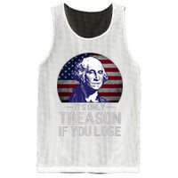 ItS Only Treason If You Lose 4th Of July George Washington Mesh Reversible Basketball Jersey Tank