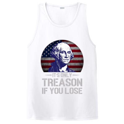 ItS Only Treason If You Lose 4th Of July George Washington PosiCharge Competitor Tank