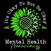 Its Okay To Not Be Okay Mental Health Awareness Green Ribbon Poster