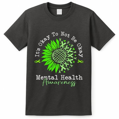Its Okay To Not Be Okay Mental Health Awareness Green Ribbon T-Shirt