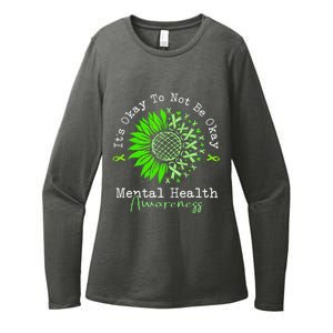 Its Okay To Not Be Okay Mental Health Awareness Green Ribbon Womens CVC Long Sleeve Shirt